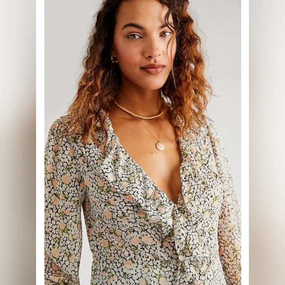 NEW Free People Gigi Printed Maxi - Picture 10 of 14